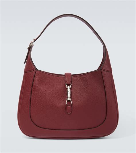 gucci jackie maroon|gucci shoulder bag.